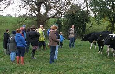 Visit to Newtons dairy, Gawsworth.